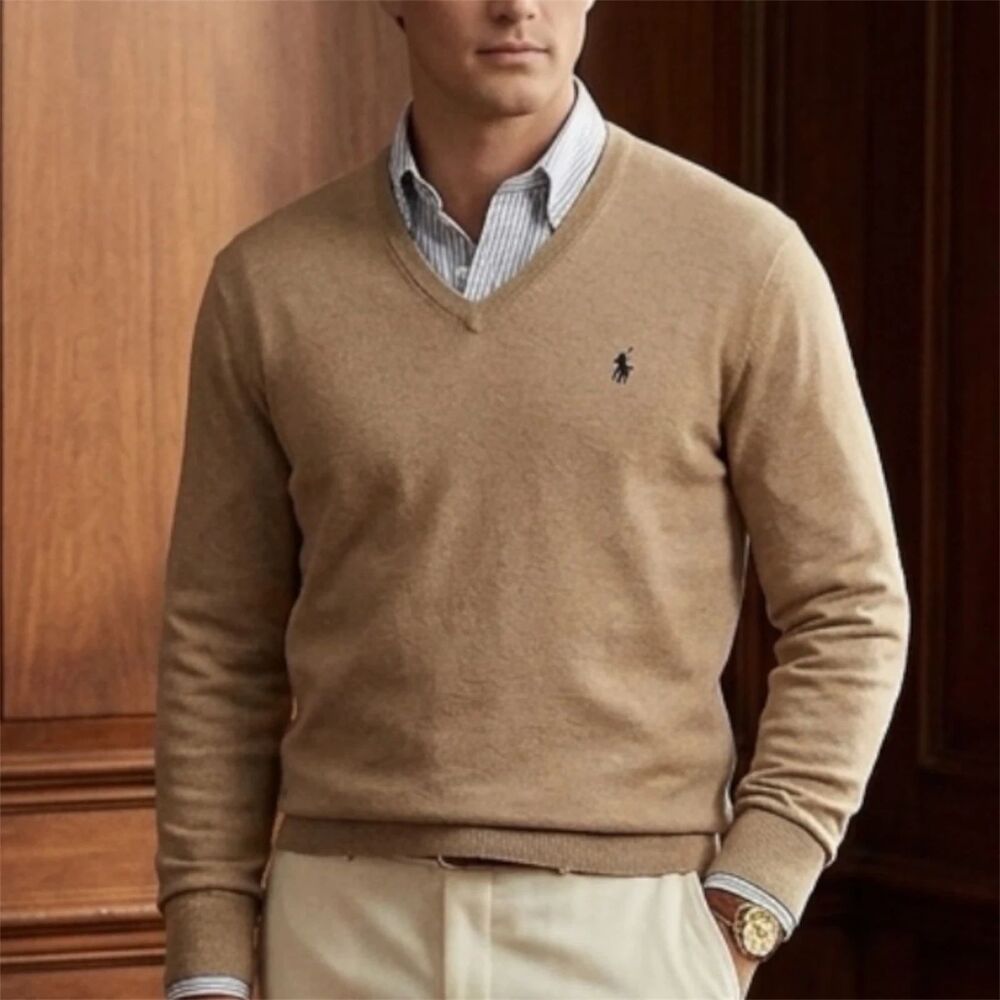 Polo Ralph Lauren Sweater Mens 2XL Pima Cotton Pullover Golf Preppy Old Money